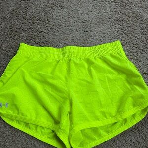 Under Armour Green Athletic Shorts Lightweight Moisture-Wicking
